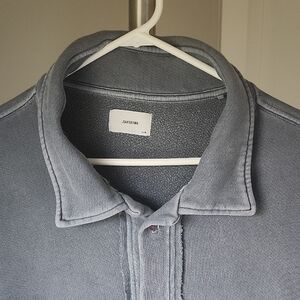 Joah Brown Oversized Shacket Dusty Blue Size S/M